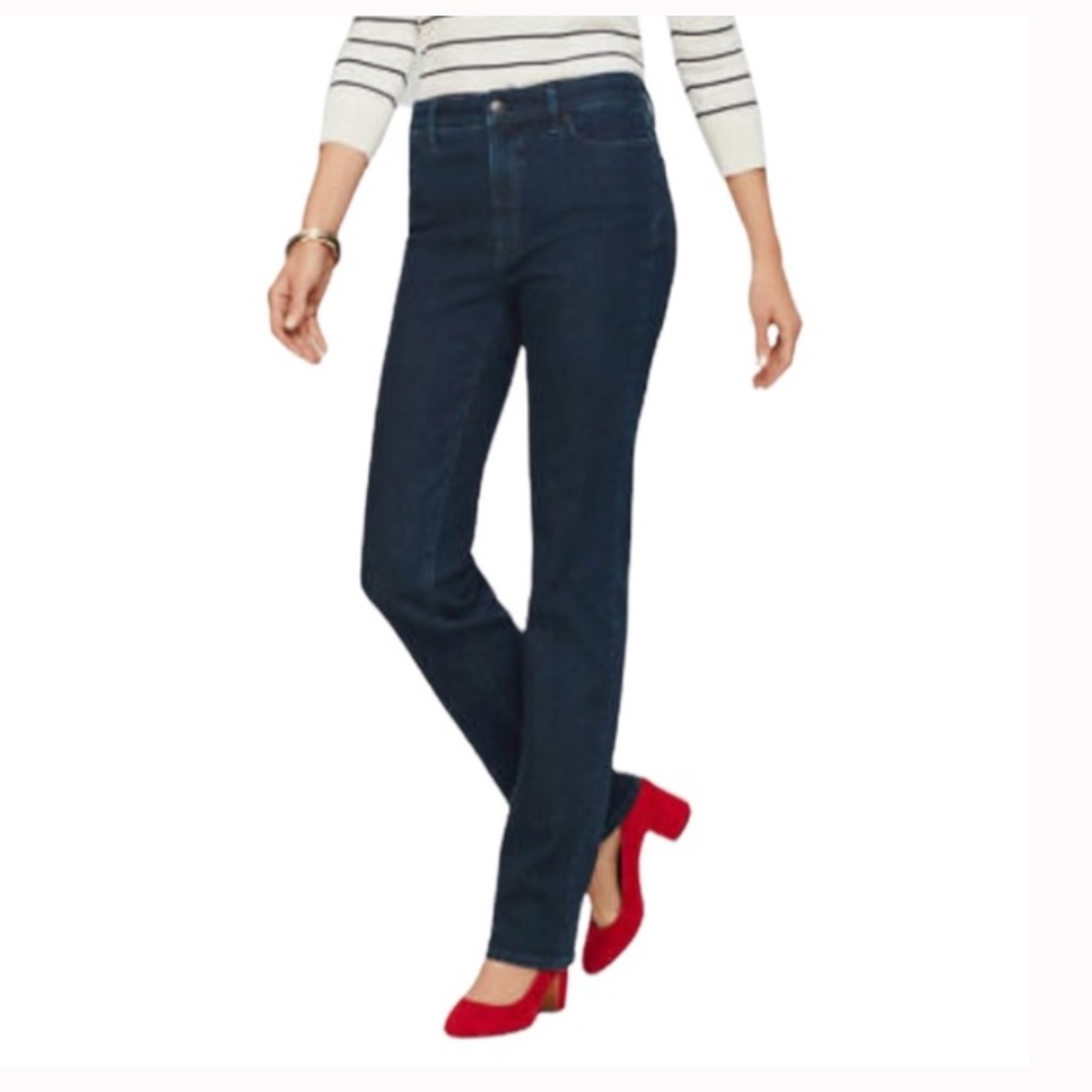 Talbots Flawless Five Pocket Bootcut Dark-wash Jeans. Size 12 W NWT